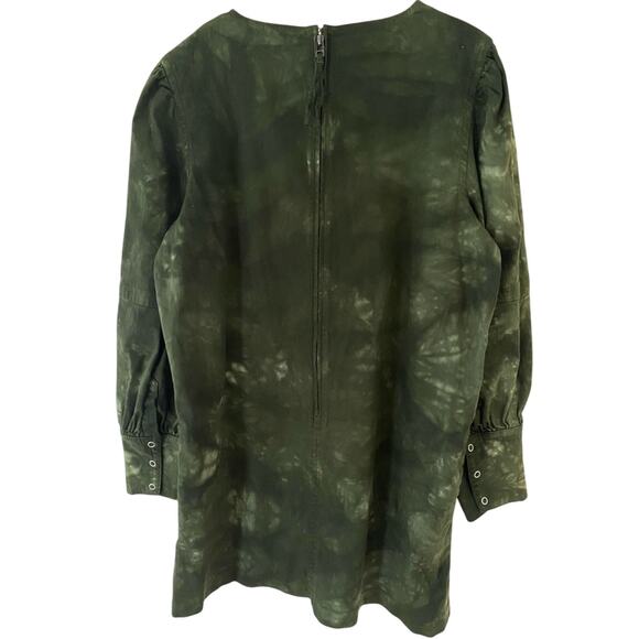 Anthropologie Something Navy Edie Long Sleeve Dress Green Tie Dye Size XXL NWT - Picture 5 of 9